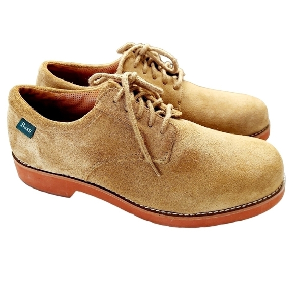 G H Bass & Co Saddle & Bucs Suede Oxford Men\'s Shoe Size 8.5 Tan Classic Preppy main image 10